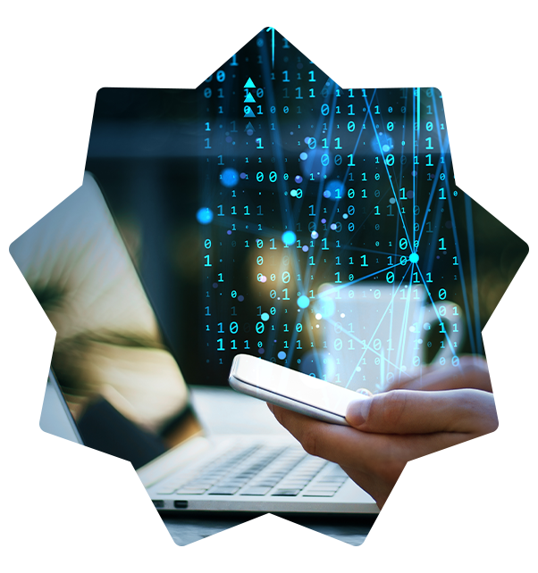 Mani che lavorano su un laptop