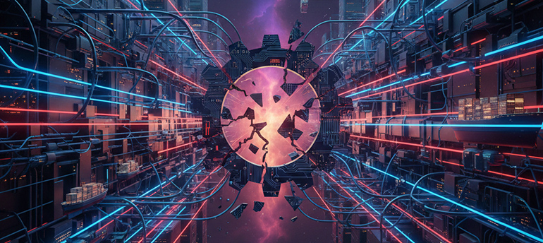 abstract image of data processing