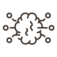 Icona cervello AI